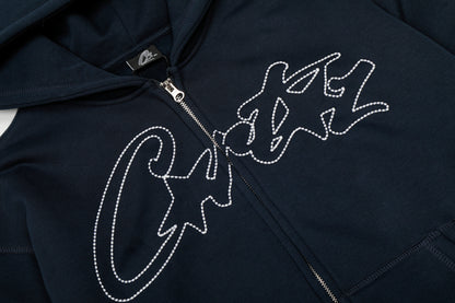Corteiz Thick Stitch AlLStarz Zip Hoodie