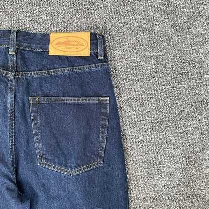 Corteiz Calça Jeans Blue Dark