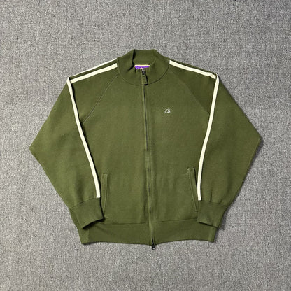 Corteiz Cream Knit Zip Up Fleece