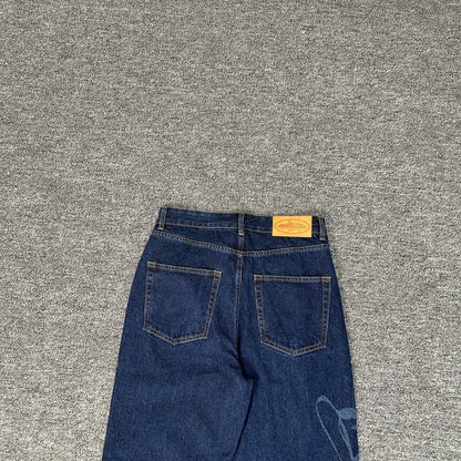 Corteiz Calça Jeans Blue Dark