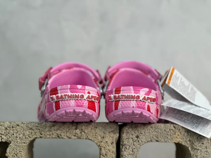 Crocs x  BAPE Classic Clog Pink
