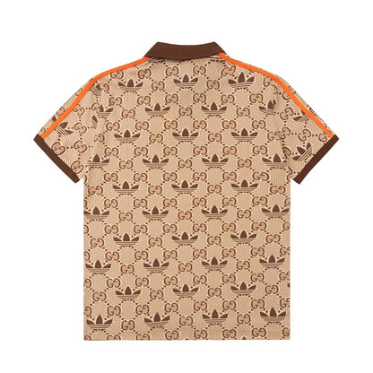 Gucci Trefoil Polo Shirt Beige