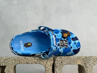 Crocs x  BAPE Classic Clog Blue