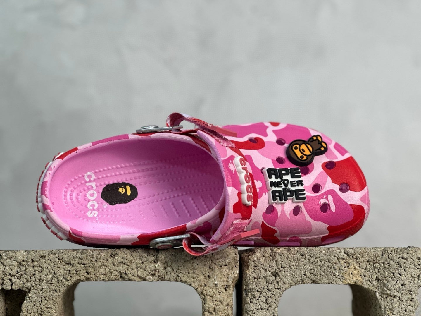 Crocs x  BAPE Classic Clog Pink