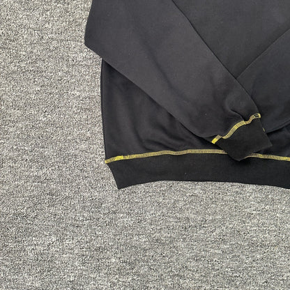 Corteiz Alcatraz Contrast Hoodie Black Yellow