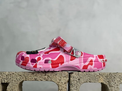 Crocs x  BAPE Classic Clog Pink