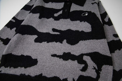 Corteiz Mohair Fuzzy Collar Sweater
