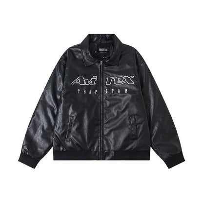 Trapstar x Avirex Leather Jacket
