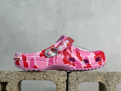 Crocs x  BAPE Classic Clog Pink