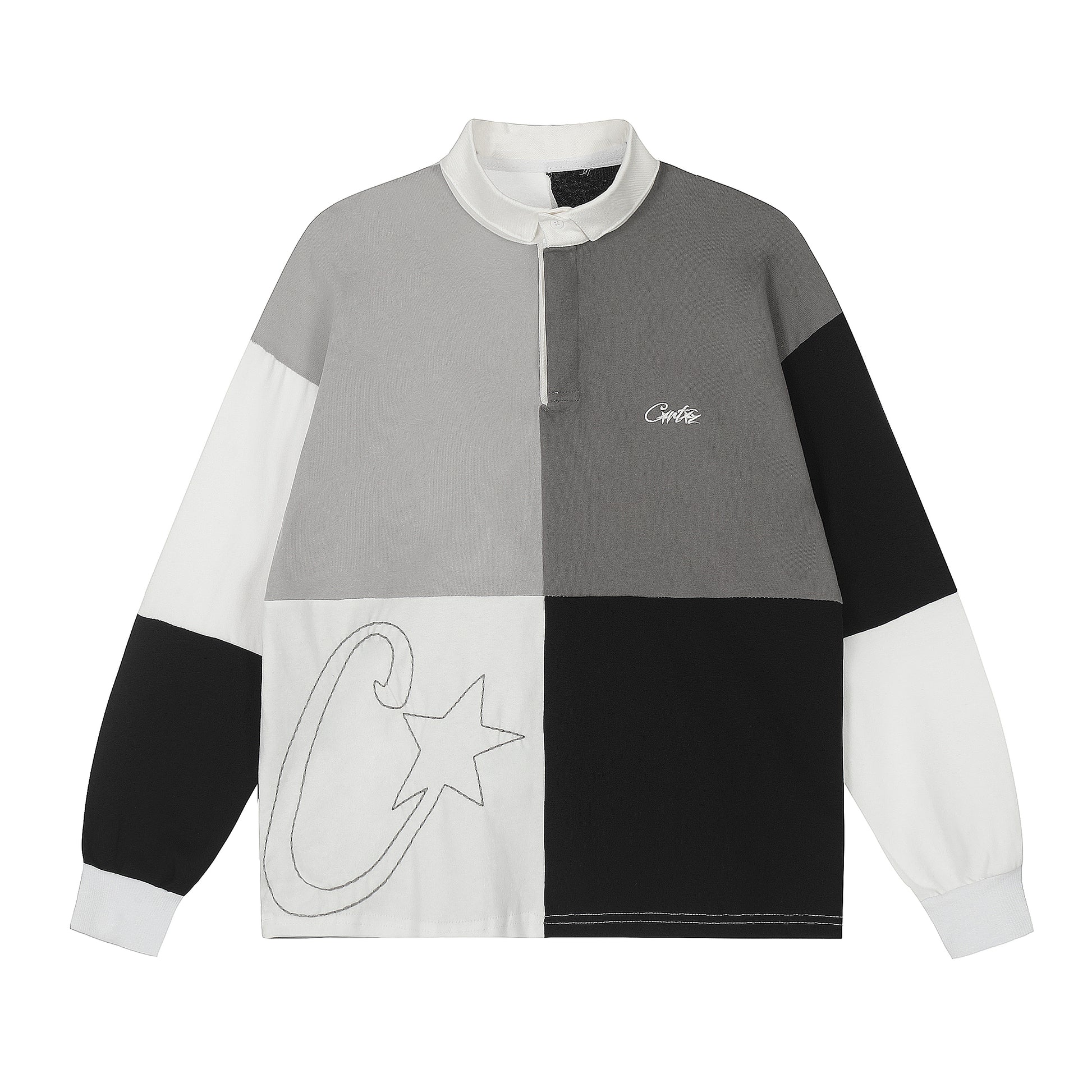 Corteiz Greyscale Rugby Sweatshirt