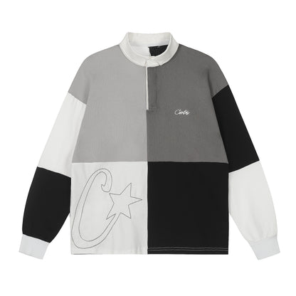 Corteiz Greyscale Rugby Sweatshirt