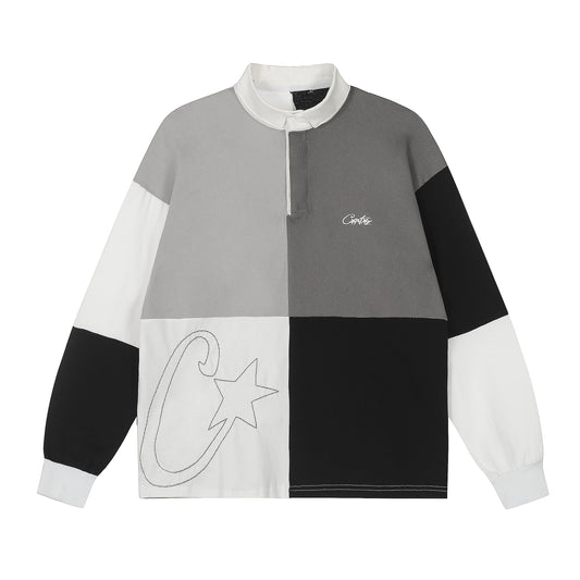 Corteiz Greyscale Rugby Sweatshirt