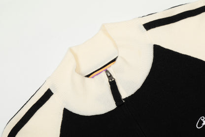 Corteiz Cream Knit Zip Up Fleece