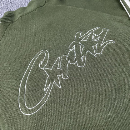 Corteiz Cream Knit Zip Up Fleece