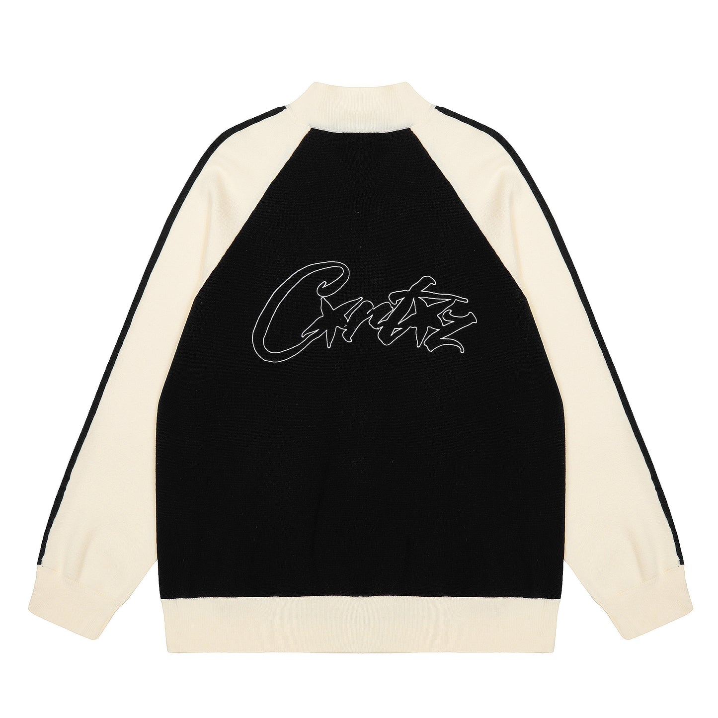 Corteiz Cream Knit Zip Up Fleece