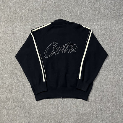 Corteiz Cream Knit Zip Up Fleece