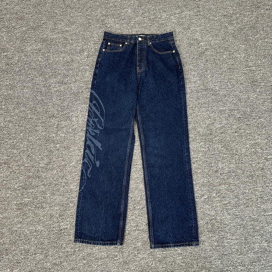 Corteiz Calça Jeans Blue Dark