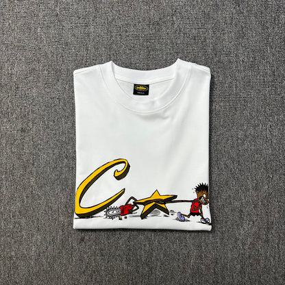 Corteiz Chainsaw Tee White