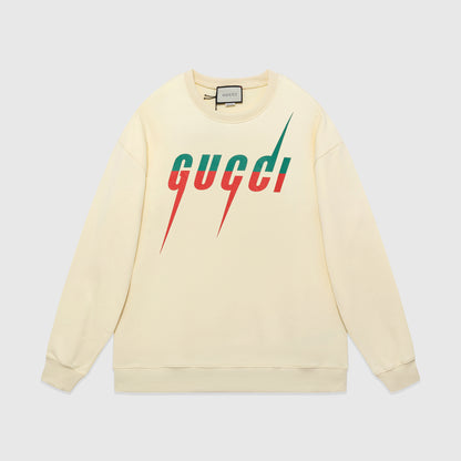 White Cotton With Gucci Blade Print