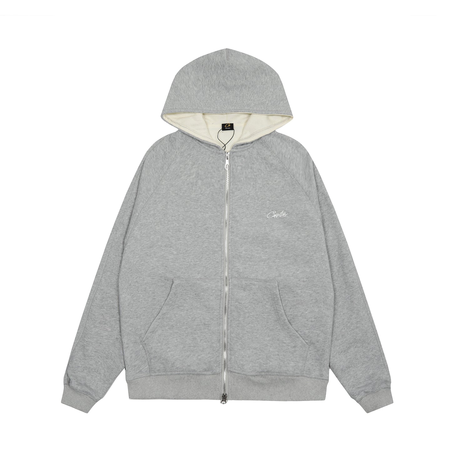 Corteiz HMP Thermal Zip Up Gray Hoodie