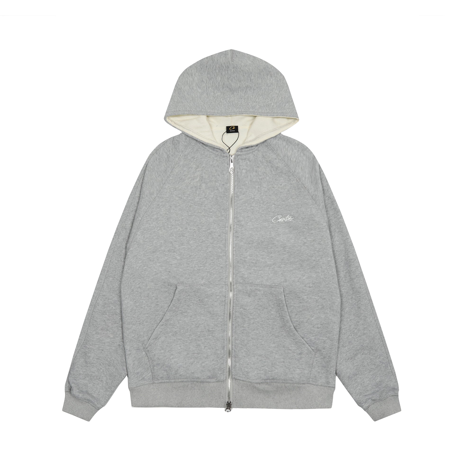 Corteiz HMP Thermal Zip Up Gray Hoodie
