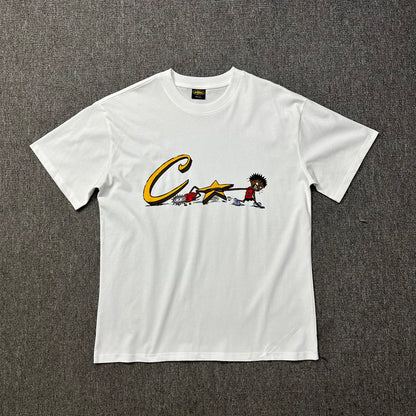 Corteiz Chainsaw Tee White