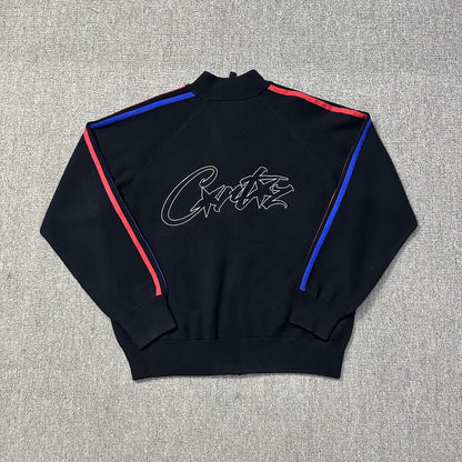 Corteiz Cream Knit Zip Up Fleece