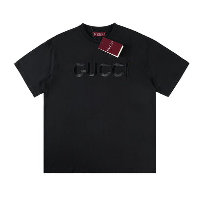 Gucci Cotton jersey T-shirt with embroidery in black